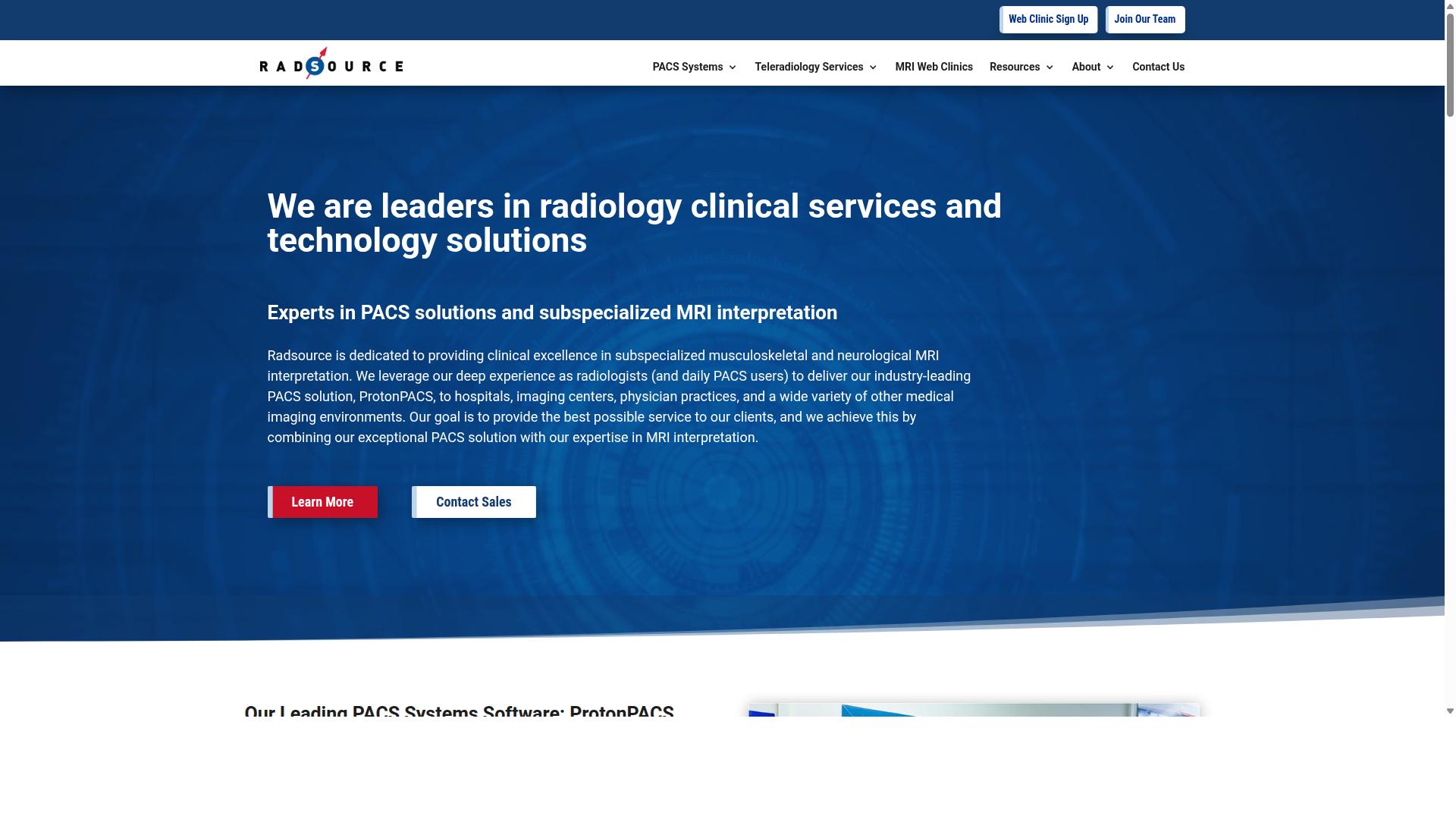 ProtonPACS website